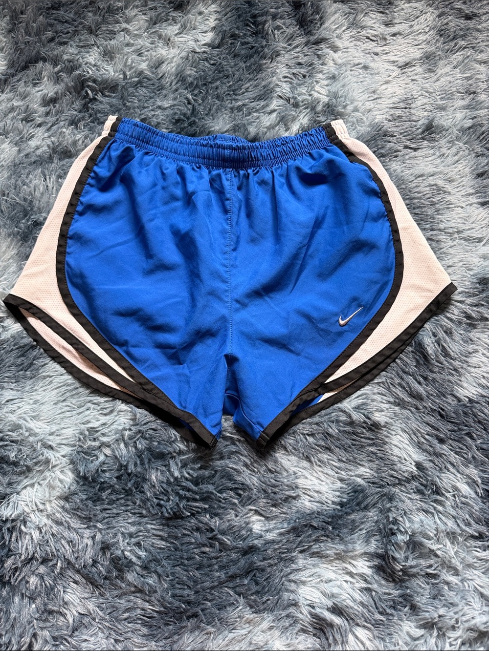 Nike Women’s Royal Blue Running Shorts with White and Black Trim